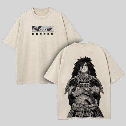 Uchiha Madara Printed Unisex Washed T-Shirt