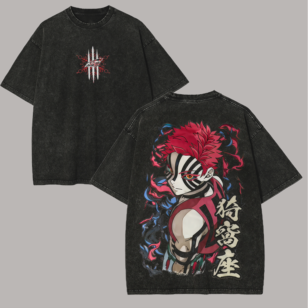 Demon Slayer Printed Unisex Washed T-Shirt