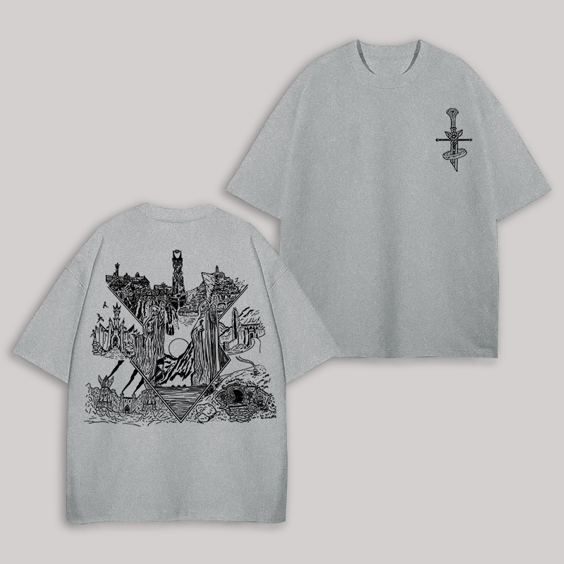 Altar of the Lost Gods Printed Unisex Oversized T-shirt