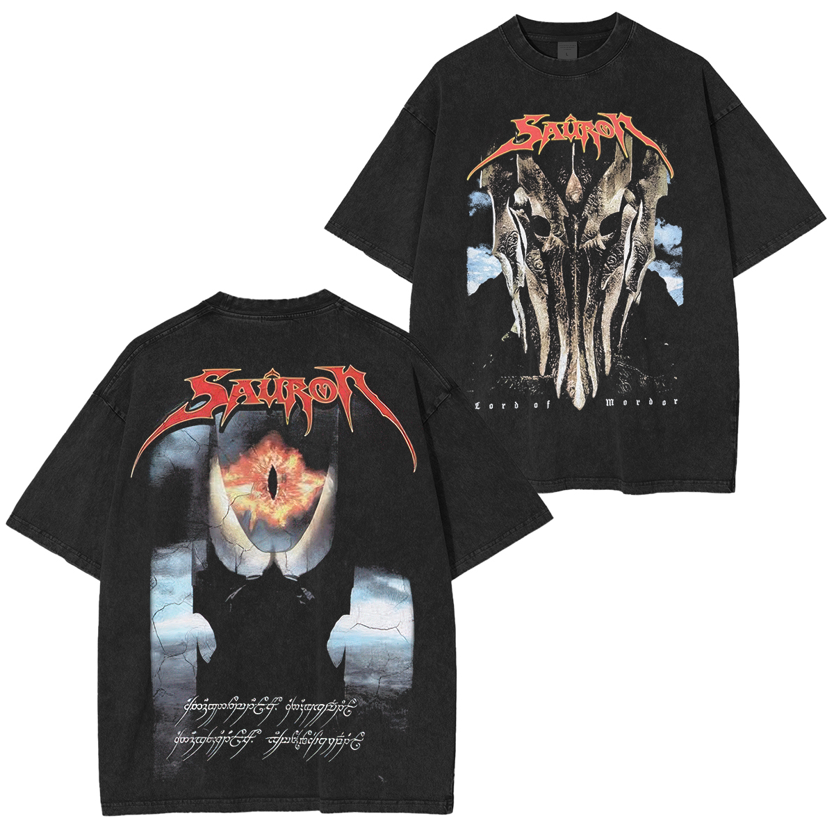 73Studio x The Lord of the Rings Sauron Unisex Washed T-Shirt