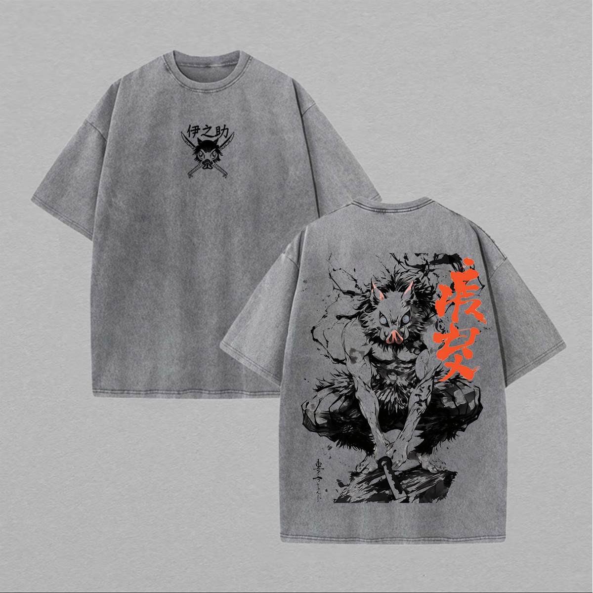 Inosuke Hashibira Printed Unisex Washed T-Shirt