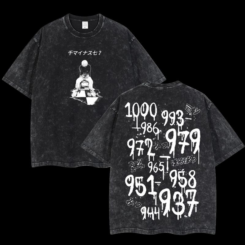 Tokyo Ghoul Oversize Washed T-Shirt- Unisex