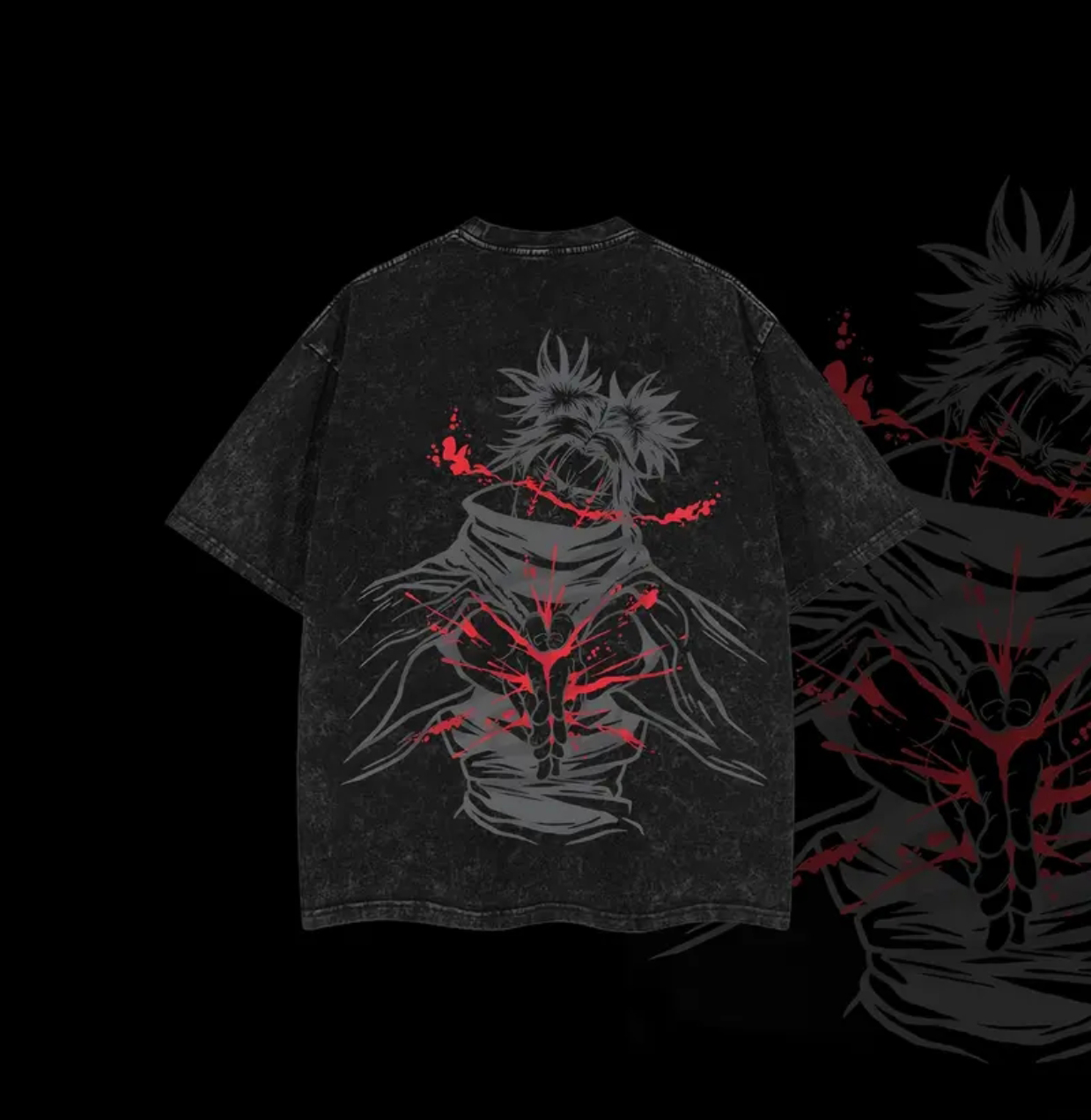 Jujutsu Kaisen Printed Unisex Washed T-Shirt