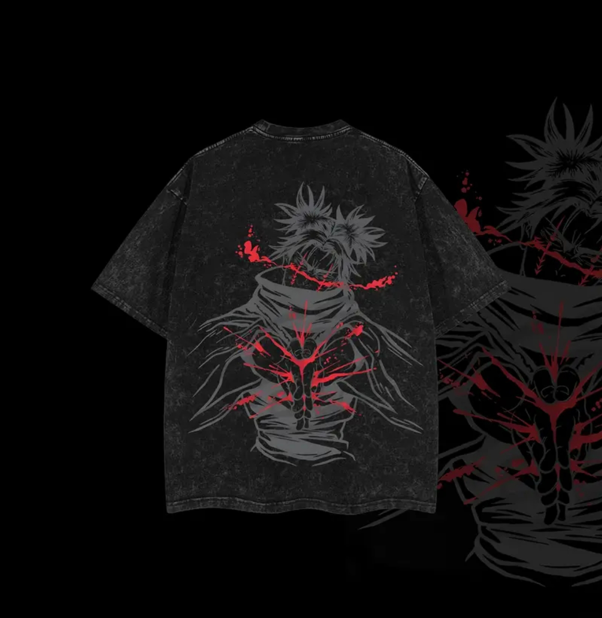 Jujutsu Kaisen Printed Unisex Washed T-Shirt