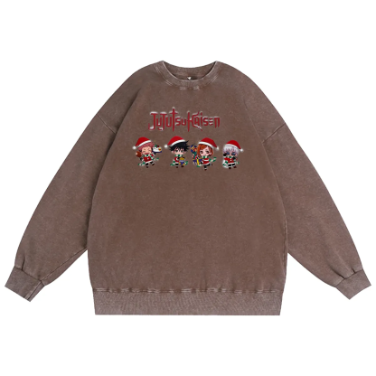 Jujutsu Kaisen Christmas Unisex Washed T-Shirt