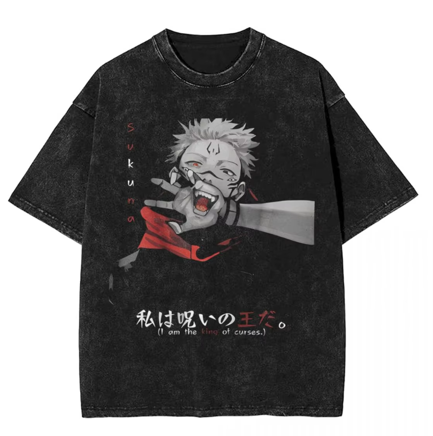 Jujutsu Kaisen Ryomen Sukuna Printed Men's T-shirt