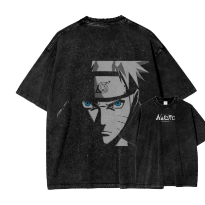 Naruto Anime Oversize Washed T-Shirt- Unisex