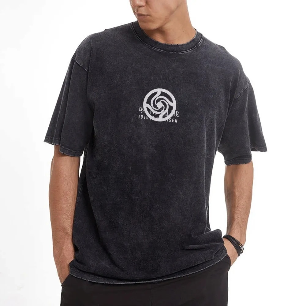 Jujutsu Kaisen Gojo Oversize Washed T-Shirt- Unisex