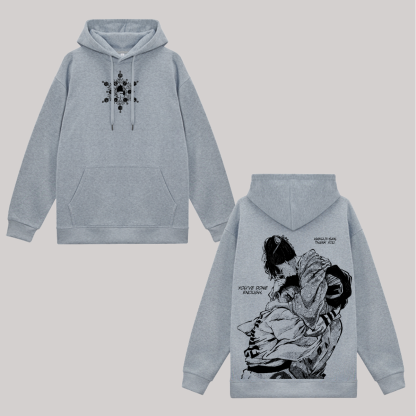 Demon Slayer Akaza And Koyuki Printed Unisex Hoodie