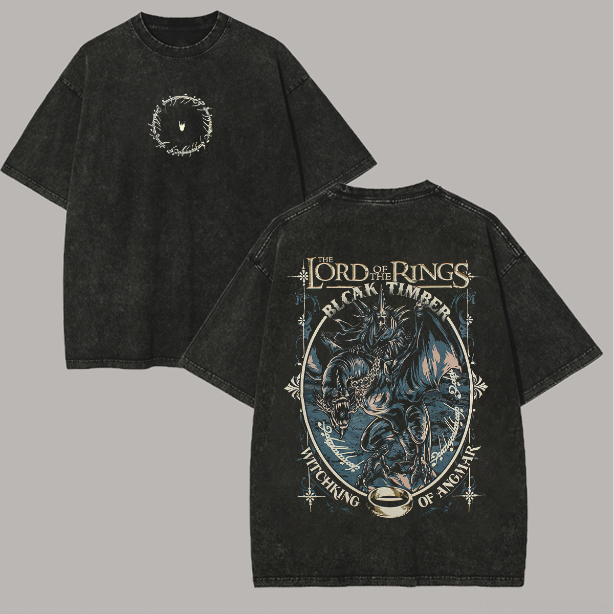 The Lord Of The Rings Unisex Washed T-Shirt