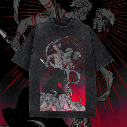 Jujutsu Kaisen Vintage Anime Washed T-Shirt