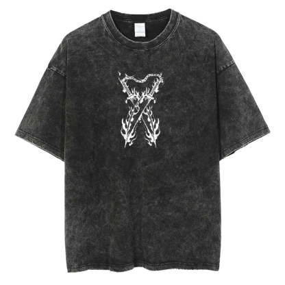 Demon Slayer Uzui Tengen Oversize Washed T-Shirt- Unisex