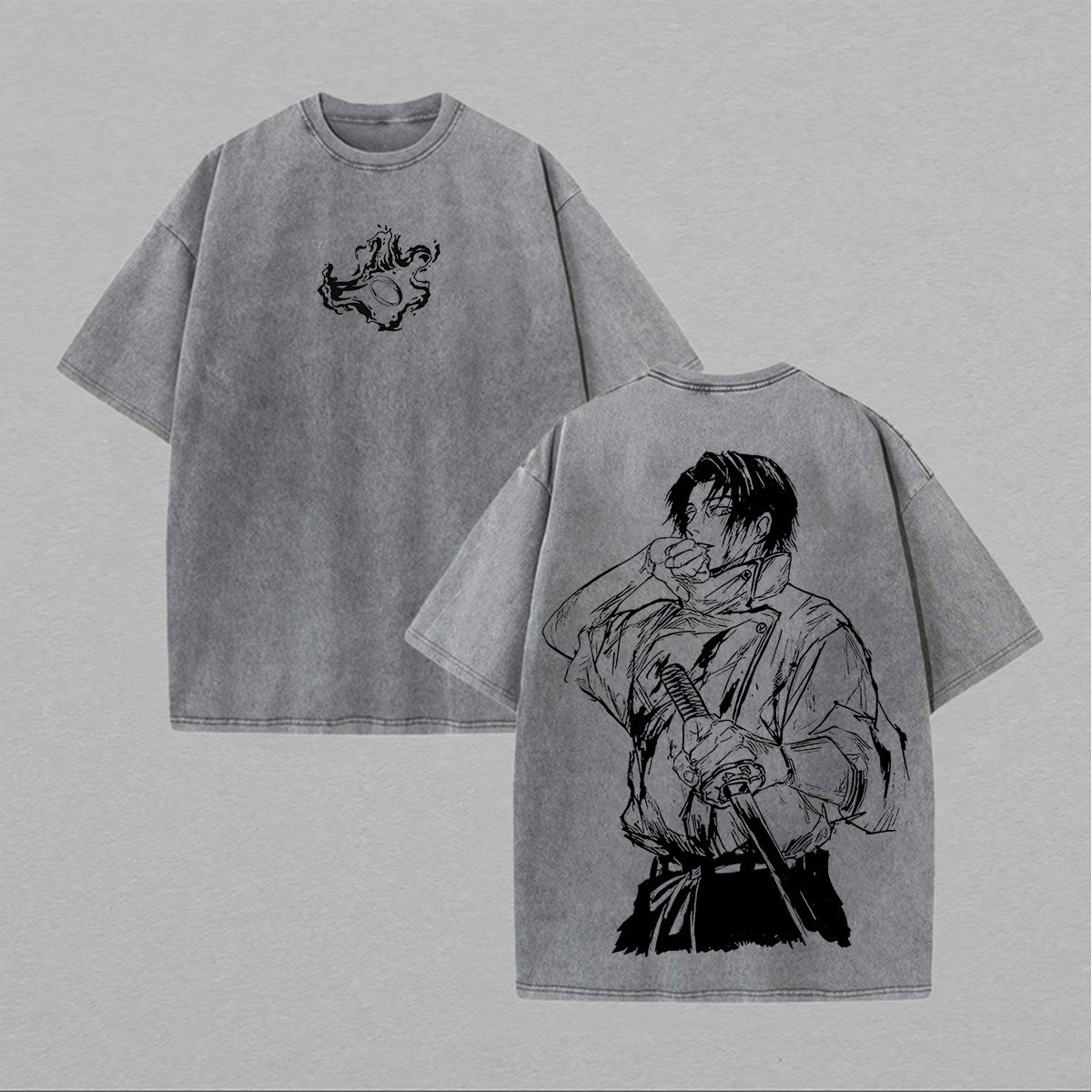 Jujutsu Kaisen Yuta Okkotsu Printed Unisex Washed T-Shirt