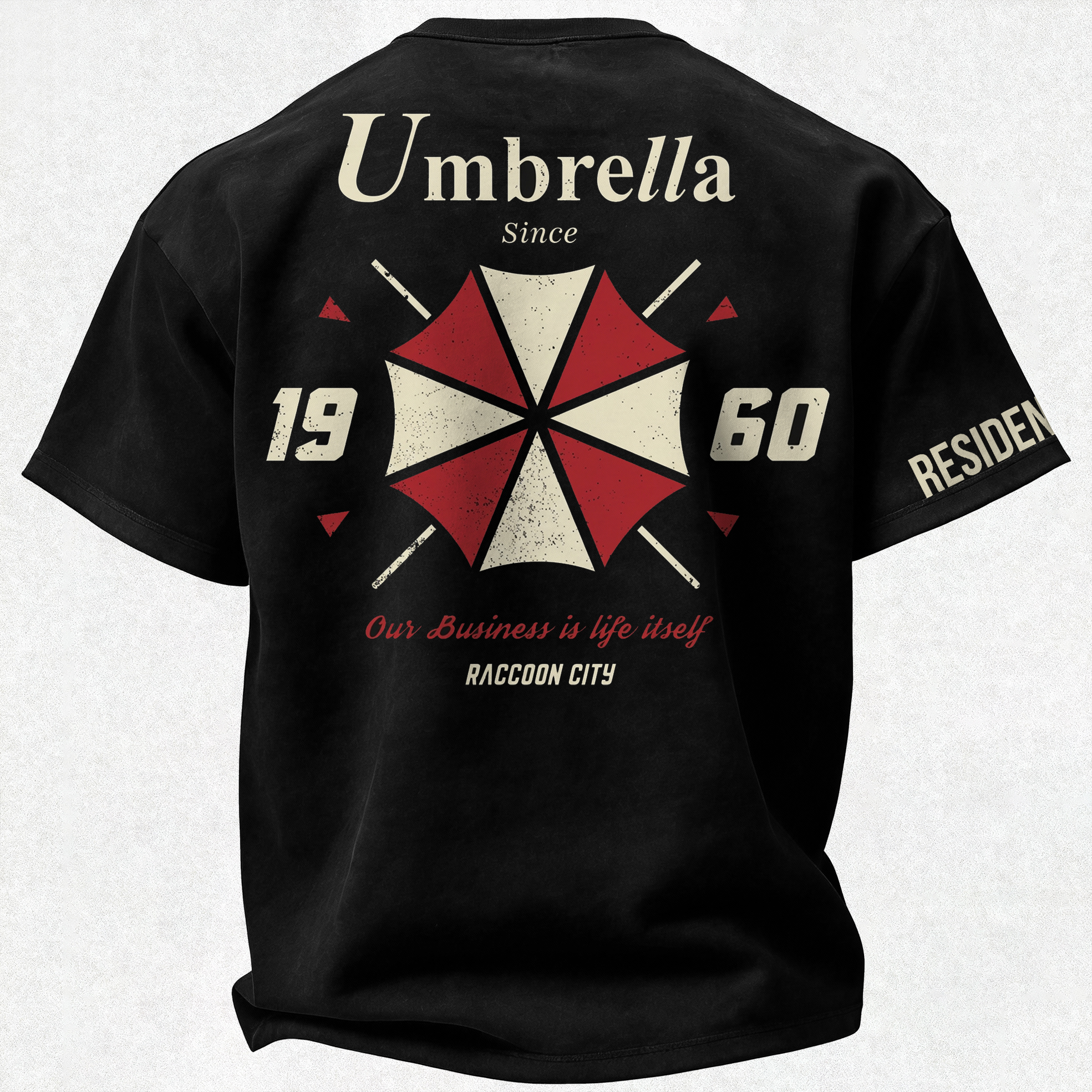Resident Evil Umbrella Corporation Printed Oversized Unisex T-shirt