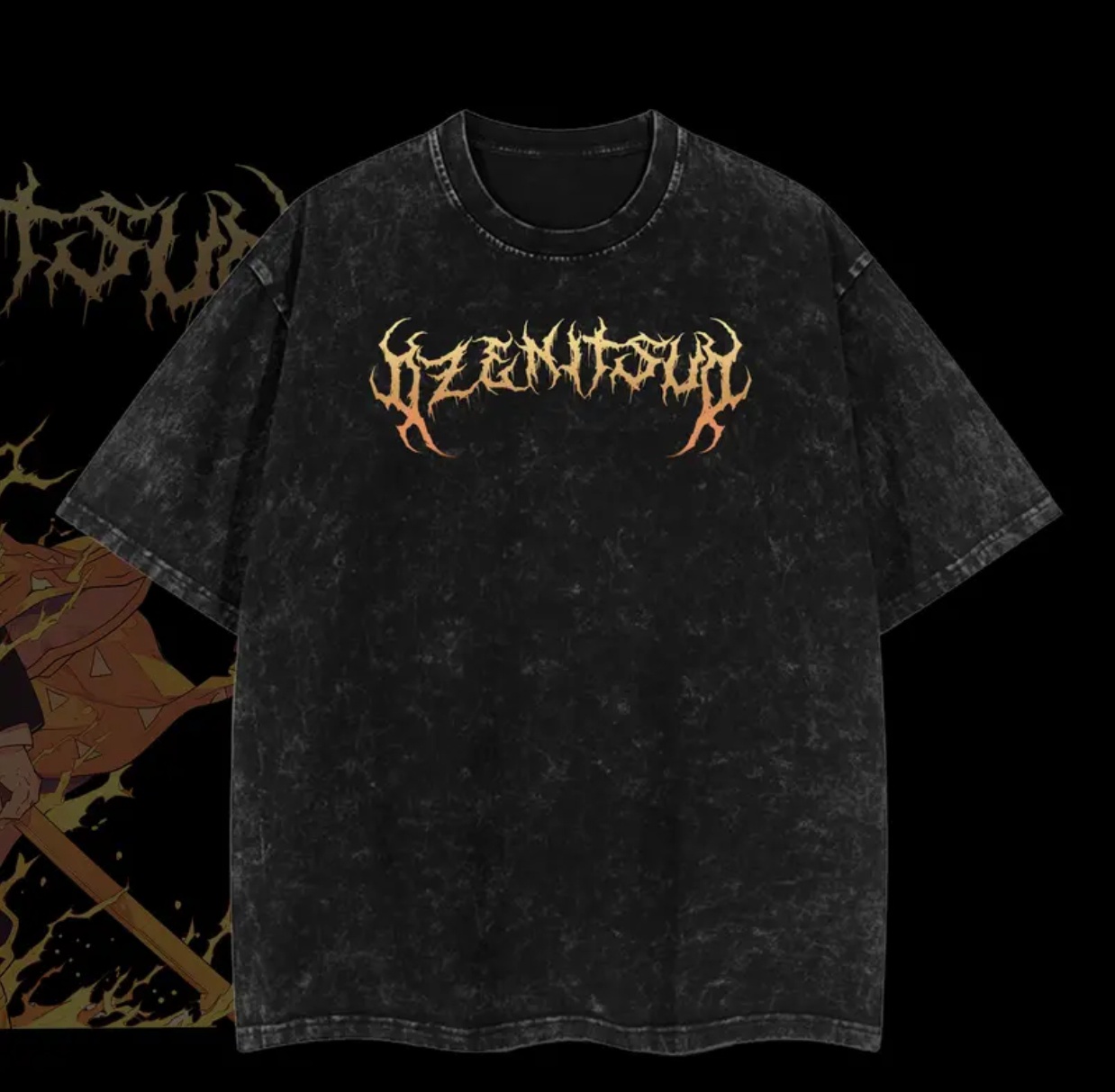 Zenitsu Agatsuma Printed Unisex Washed T-Shirt