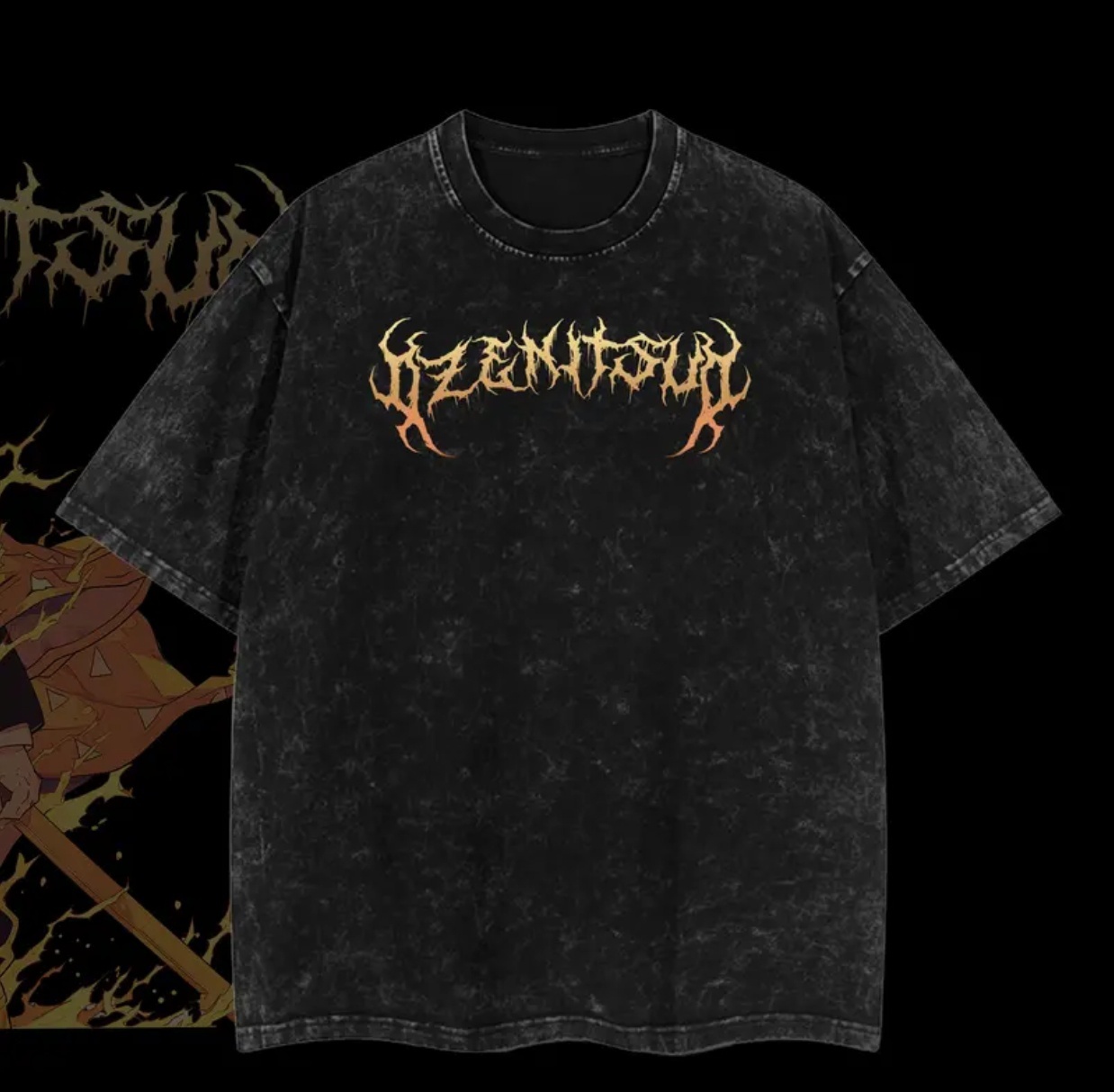 Zenitsu Agatsuma Printed Unisex Washed T-Shirt