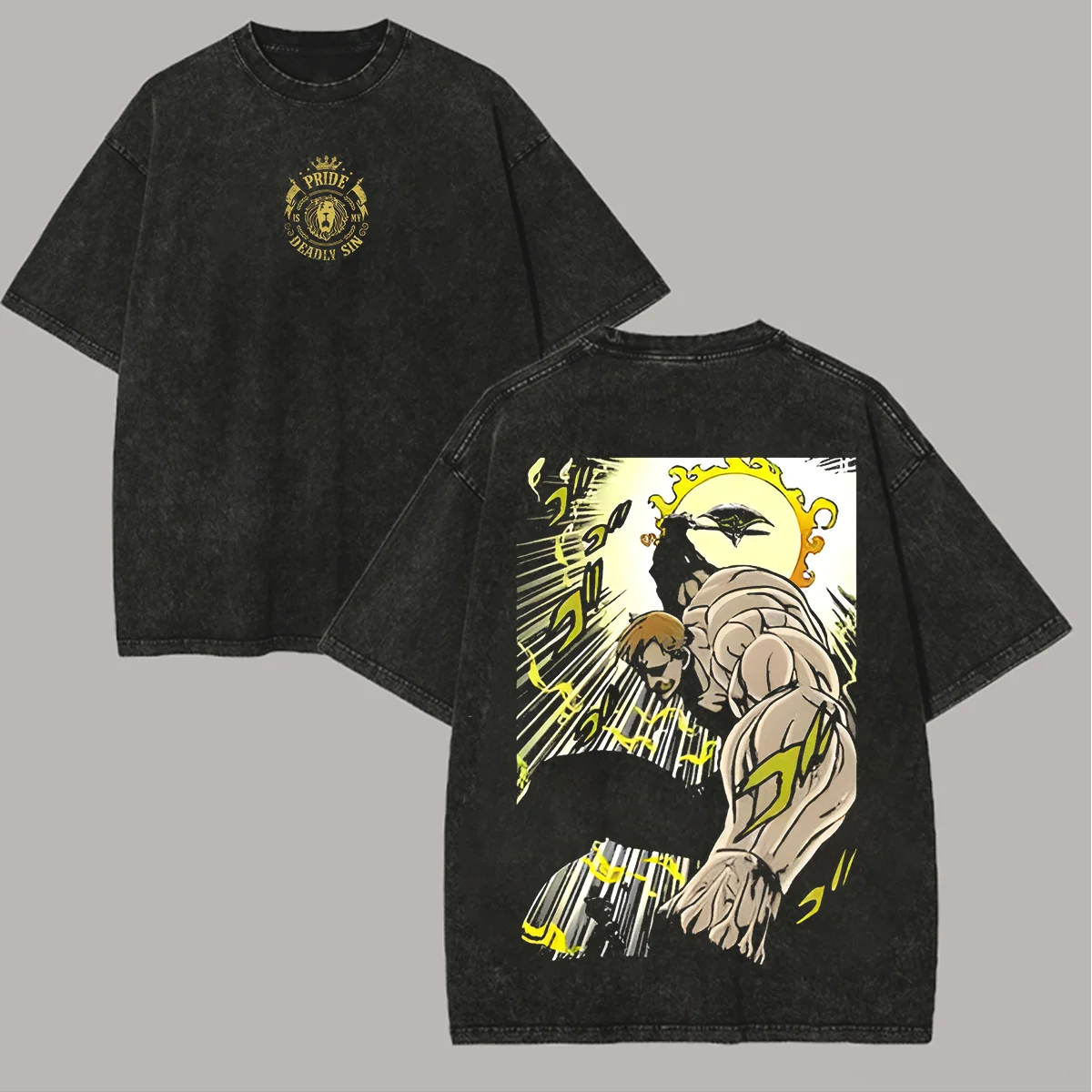 The Seven Deadly Sins Escanor Unisex Washed T-Shirt