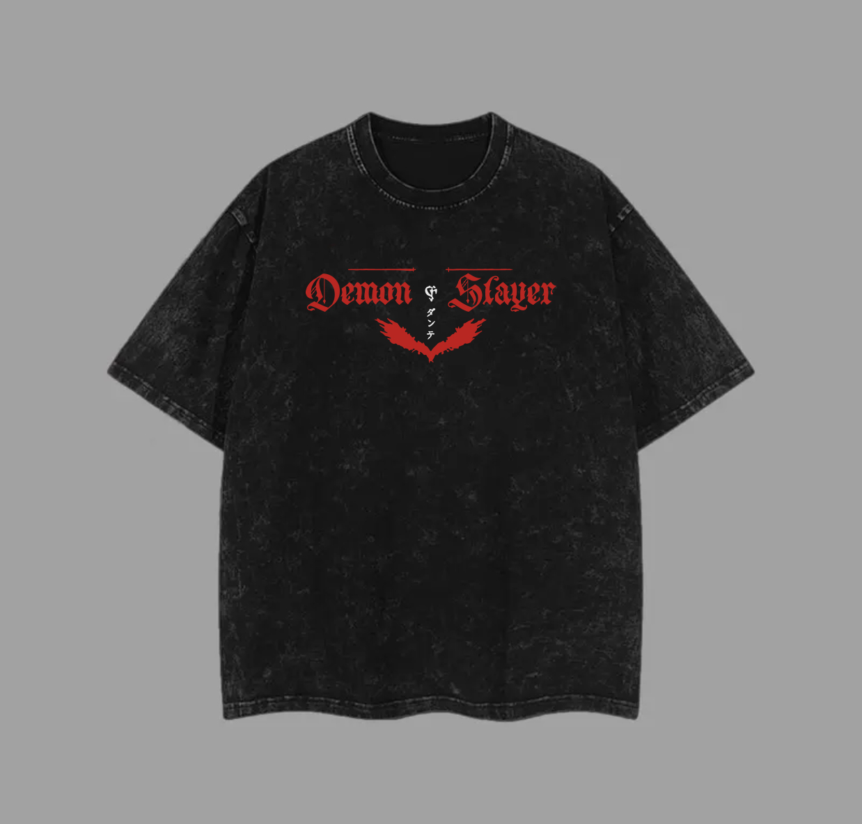 Demon Slayer Printed Unisex Washed T-Shirt