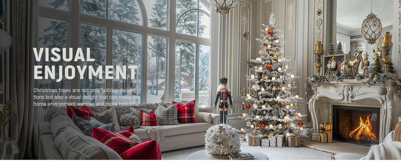 YITAHOME 4.5/6/7.5/9 FT Artificial Christmas Tree(with Light), with PVC Tips and Warm-White Lights, Ideal for Home, Office Decoration