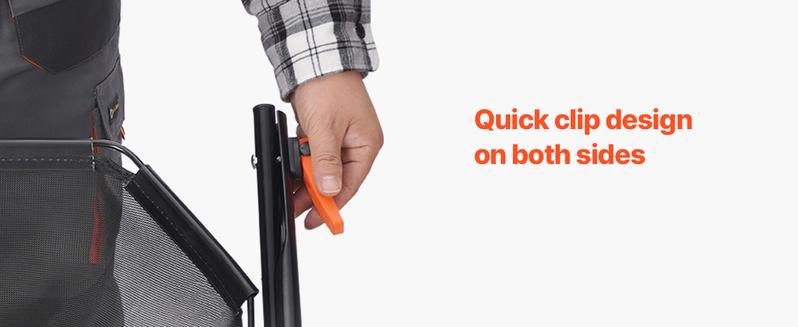 VEVOR Push Lawn Sweeper, 21inch Leaf & Grass Collector, Heavy Duty Thickened Steel Durable to Use with Large Capacity 3.5 cu. ft. Mesh Collection Hopper Bag, 2 Spinning Brushes