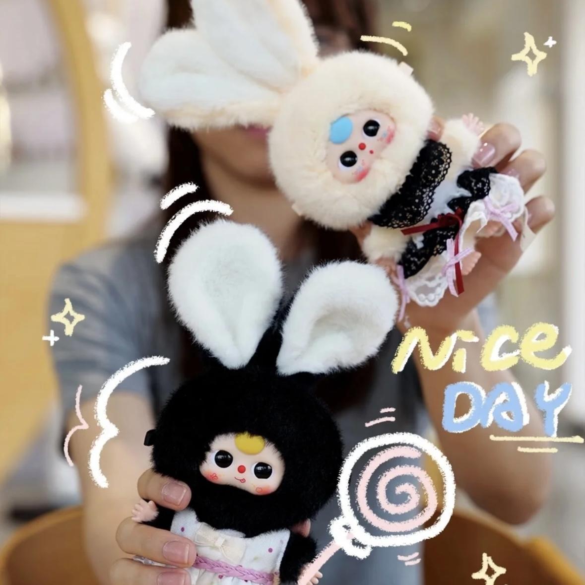 Three-year-old macaron mini bunny