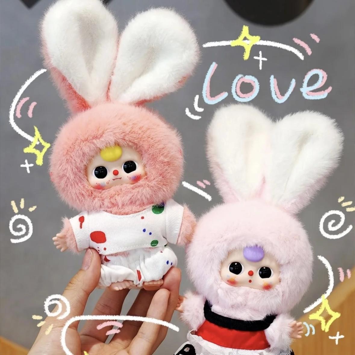 Three-year-old macaron mini bunny