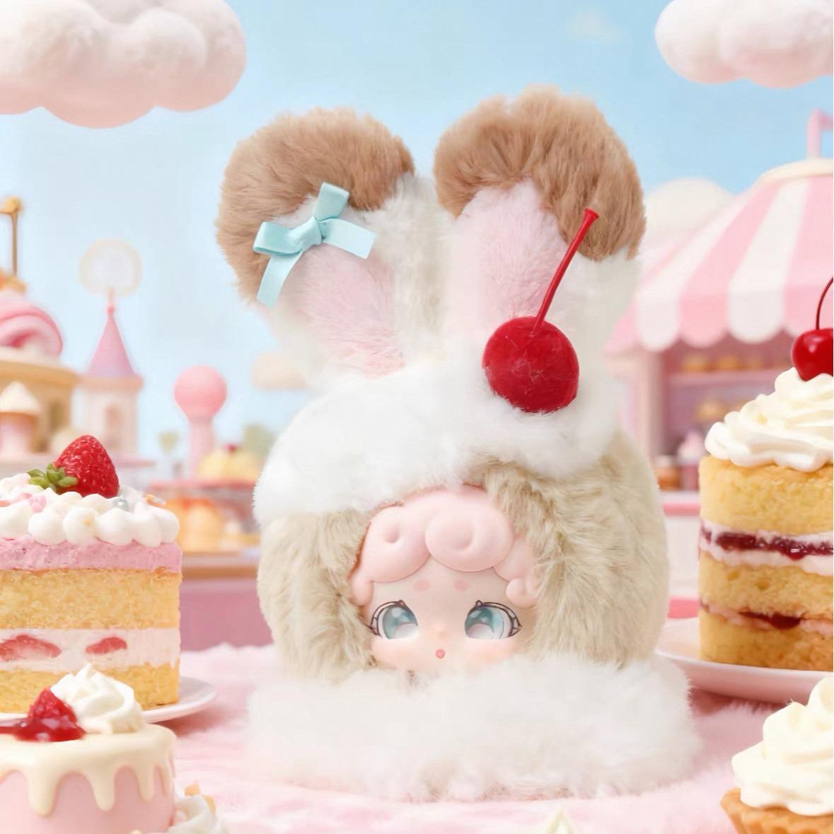 LuckyDeerNai Mini Dreamy Bunny Plush Ice Cream