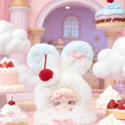 LuckyDeerNai Mini Dreamy Bunny Plush Ice Cream
