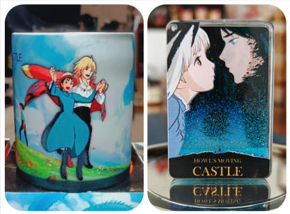 Love each other in the castle heat sensitive color changing mug