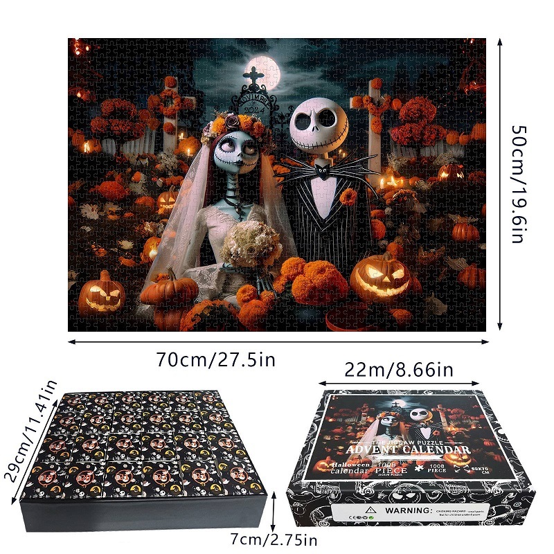 🎃Halloween Series Jack and Alice Countdown Puzzle
