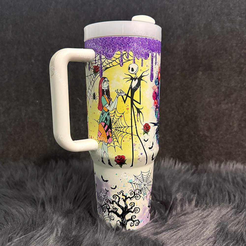 Jack and Sally In-Car Insulated  1200ml Tumbler（Free keychain for the first 100 orders )