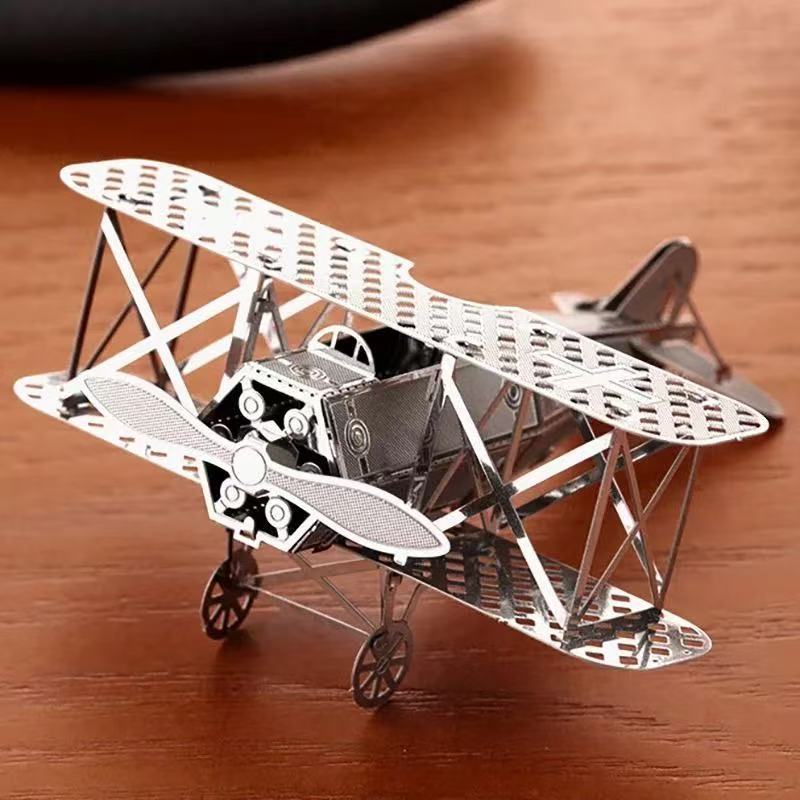 3D Metal Puzzle Creative Airplane Model