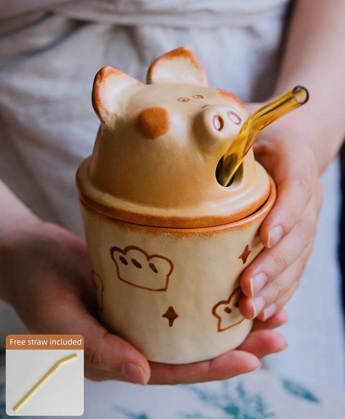 Hand-Kneaded Cute Cat Coffee Mug