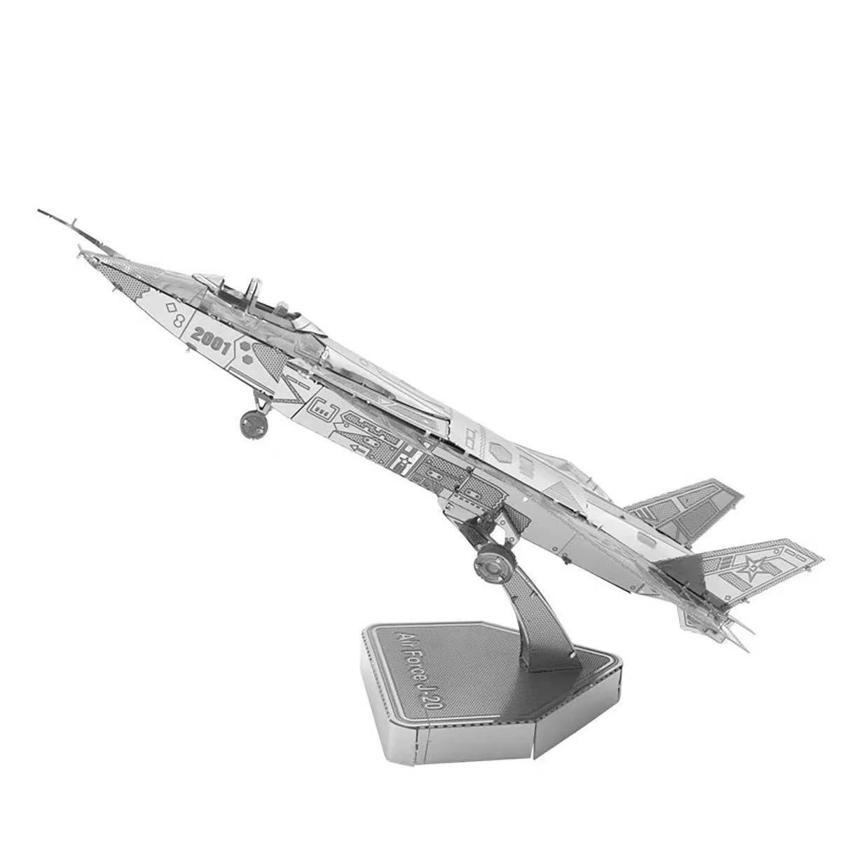 3D Metal Puzzle Creative Airplane Model