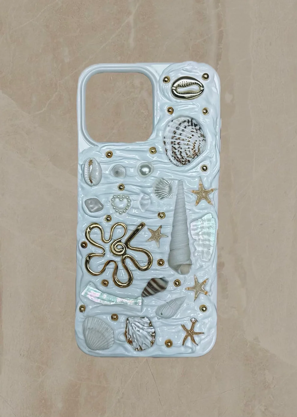 Hand-Crafted Shell Phonecase（Buy 2 get 1 free Chain)
