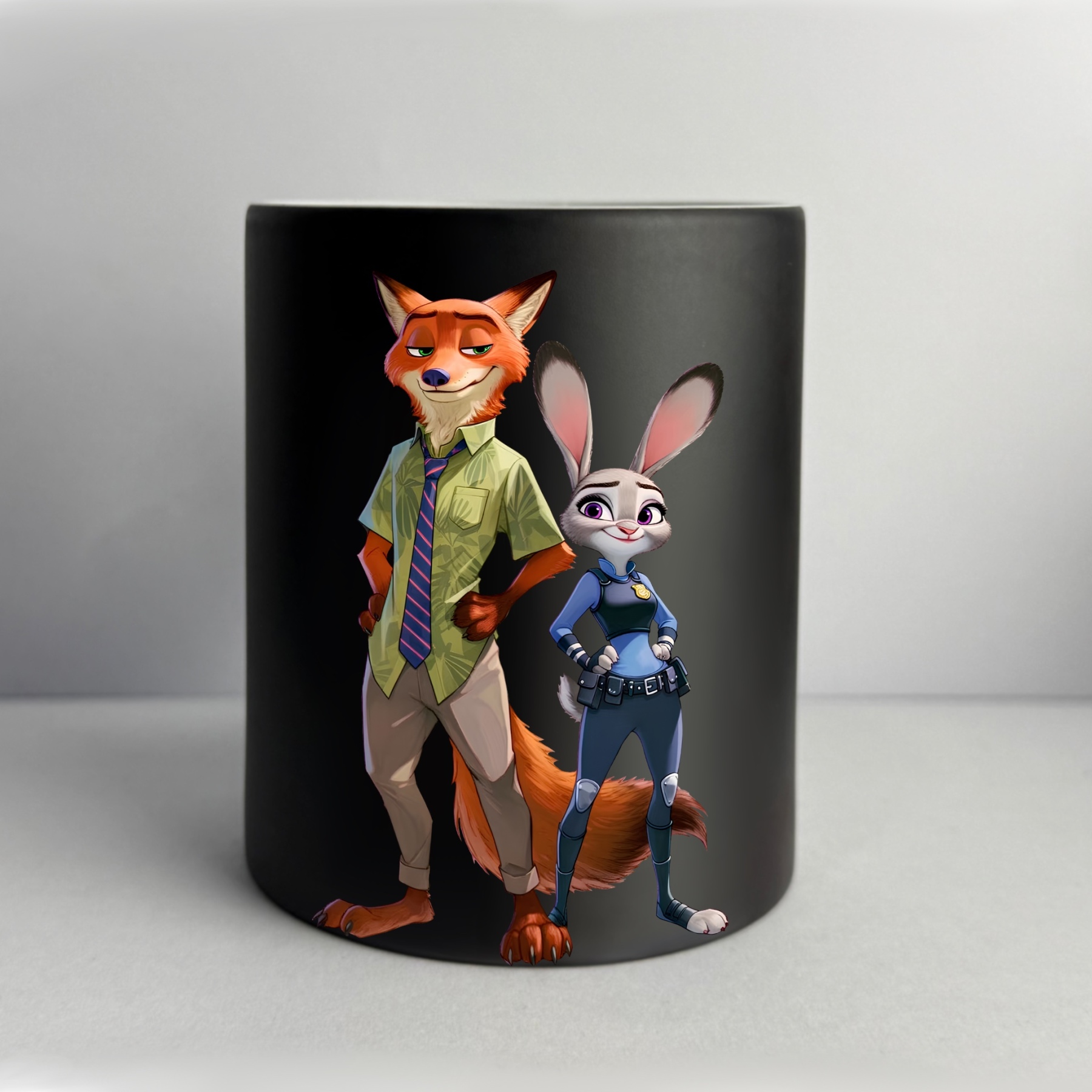 Judy the Bunny and Nick the FoxMagic Thermal Color-Changing Mug