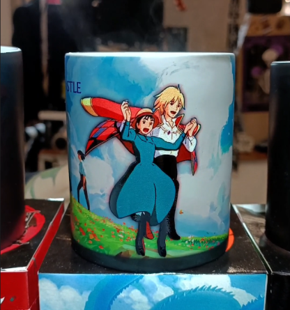 Love each other in the castle heat sensitive color changing mug