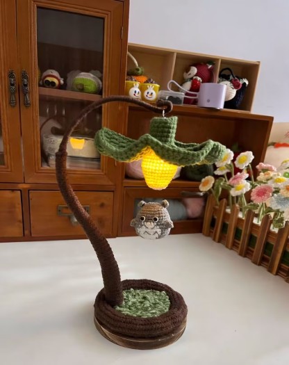 Floating Totoro Hand-Crocheted Night Light