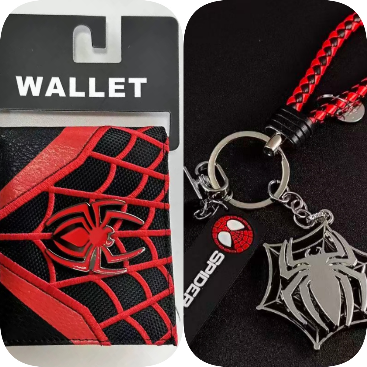 Marvel Color‑Contrast Embossed Spider‑Man Wallet
