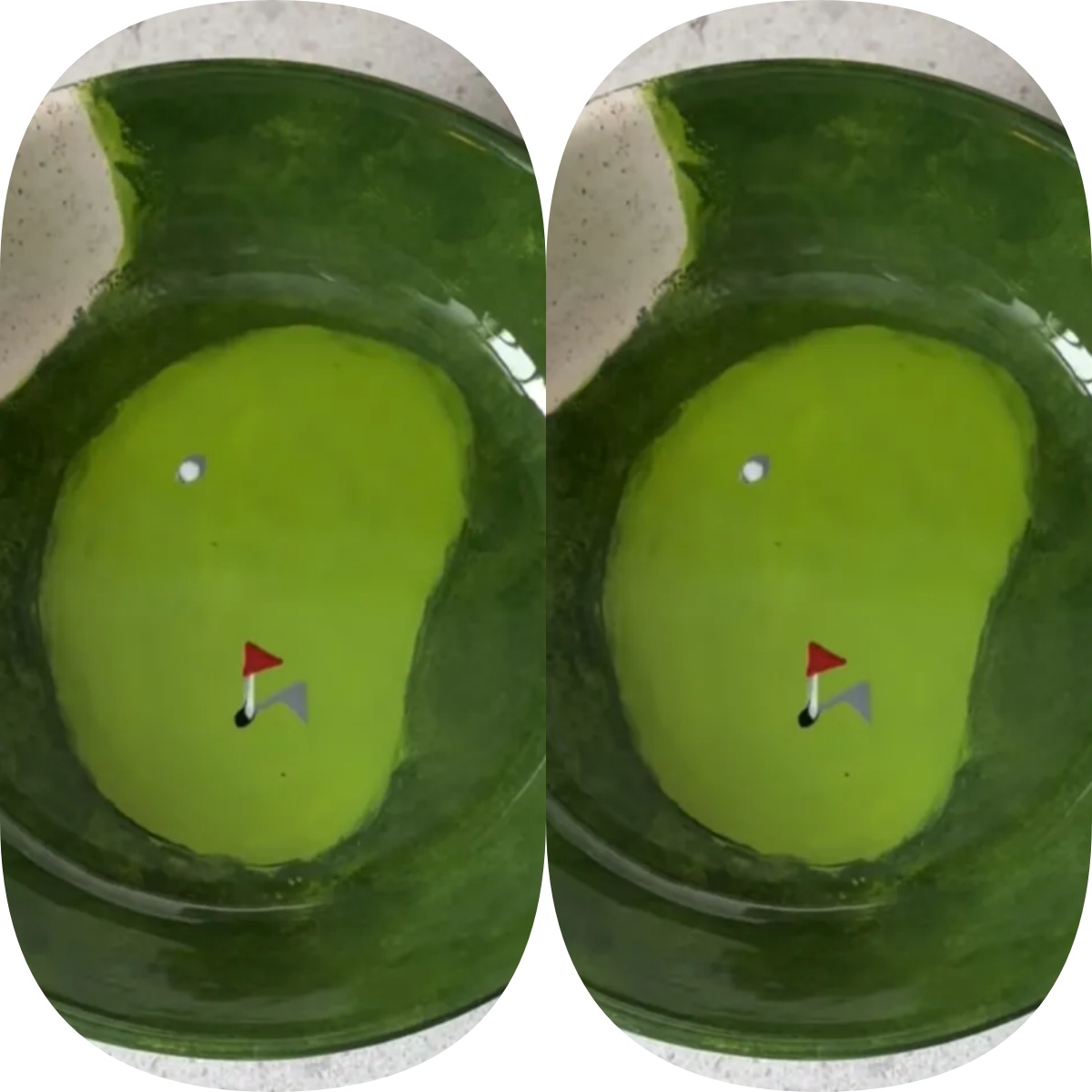 Golf Hand-Painted Snack Bowl