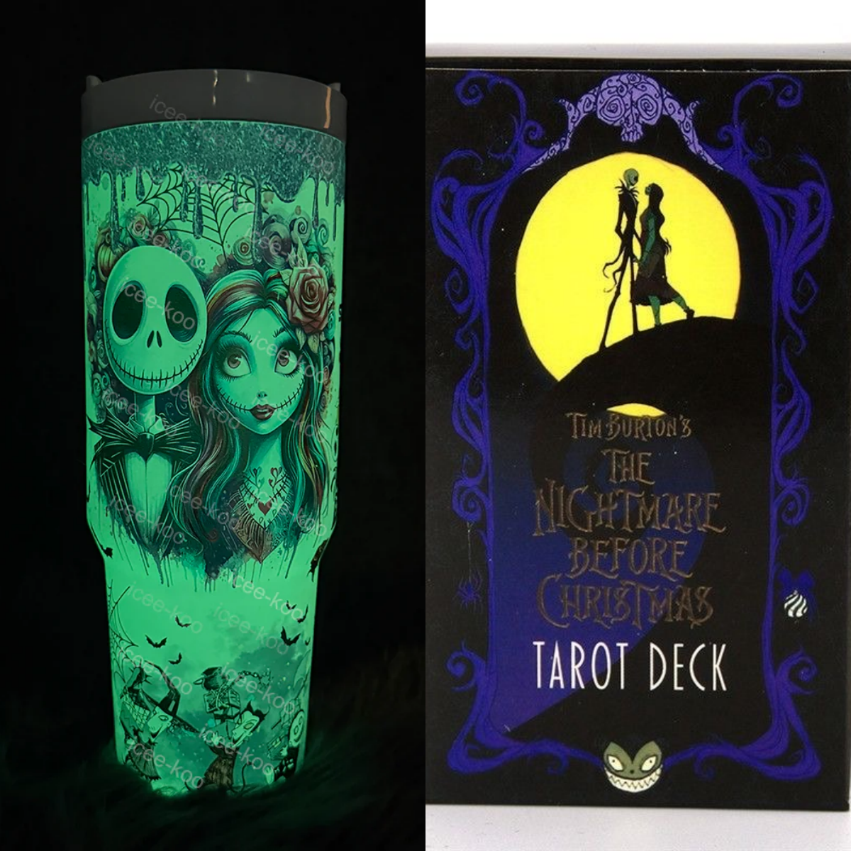 Christmas Eve Jack In-Car Insulated  1200ml  Luminous Glow Tumbler（Free keychain for the first 100 orders )