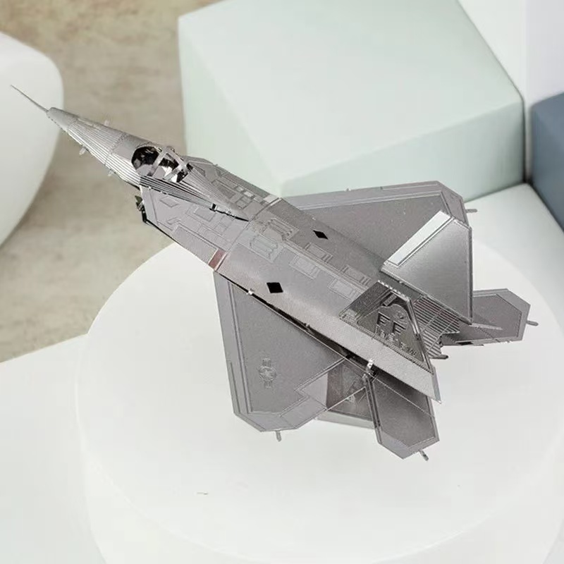 3D Metal Puzzle Creative Airplane Model