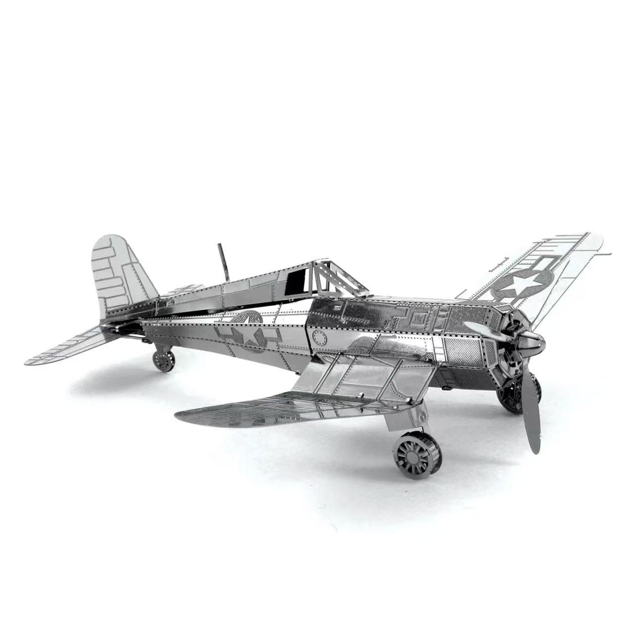 3D Metal Puzzle Creative Airplane Model