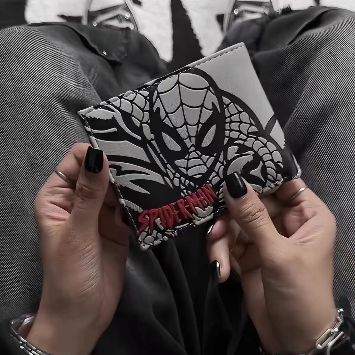 Marvel Color‑Contrast Embossed Spider‑Man Wallet