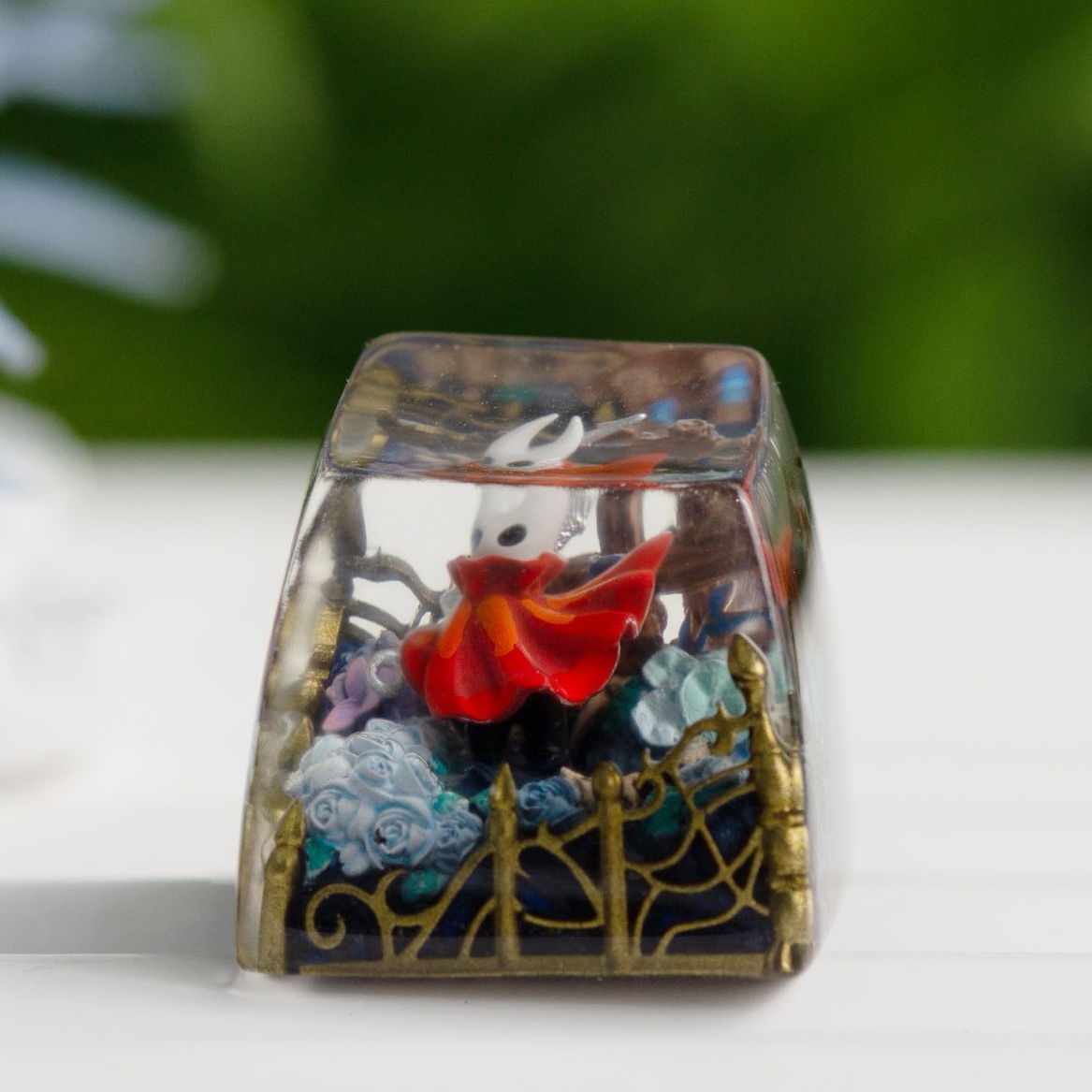Single Hollow Knight Hornet Resin Keycap, Miniature Creative Mechanical Keyboard Key Cap