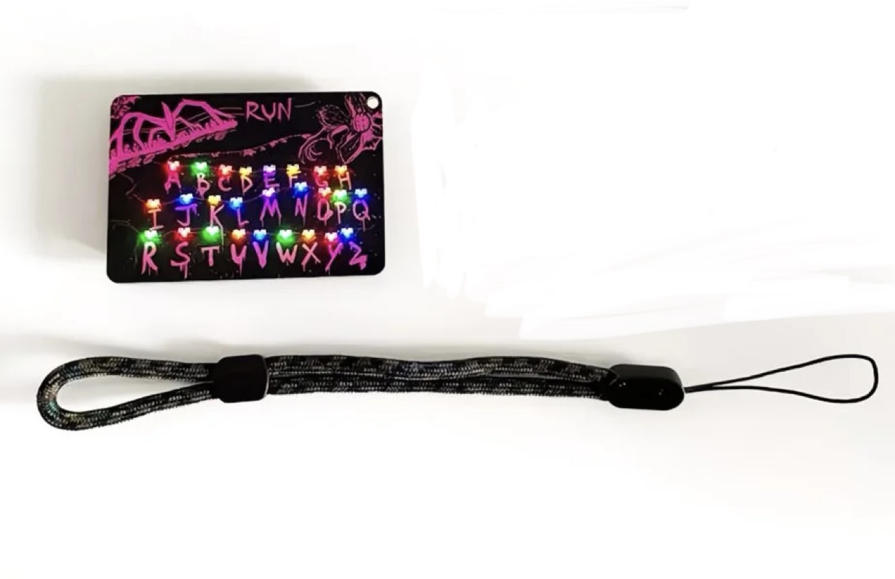 Stranger Things luminous flashing light keychain