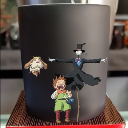 Love each other in the castle heat sensitive color changing mug