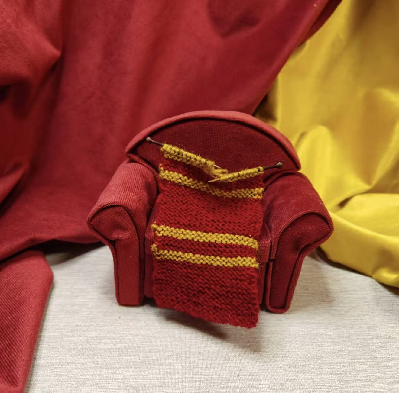 Handmade Mini Collector's Edition Magic Sofa (Fridge Magnet Keychain Ornament)