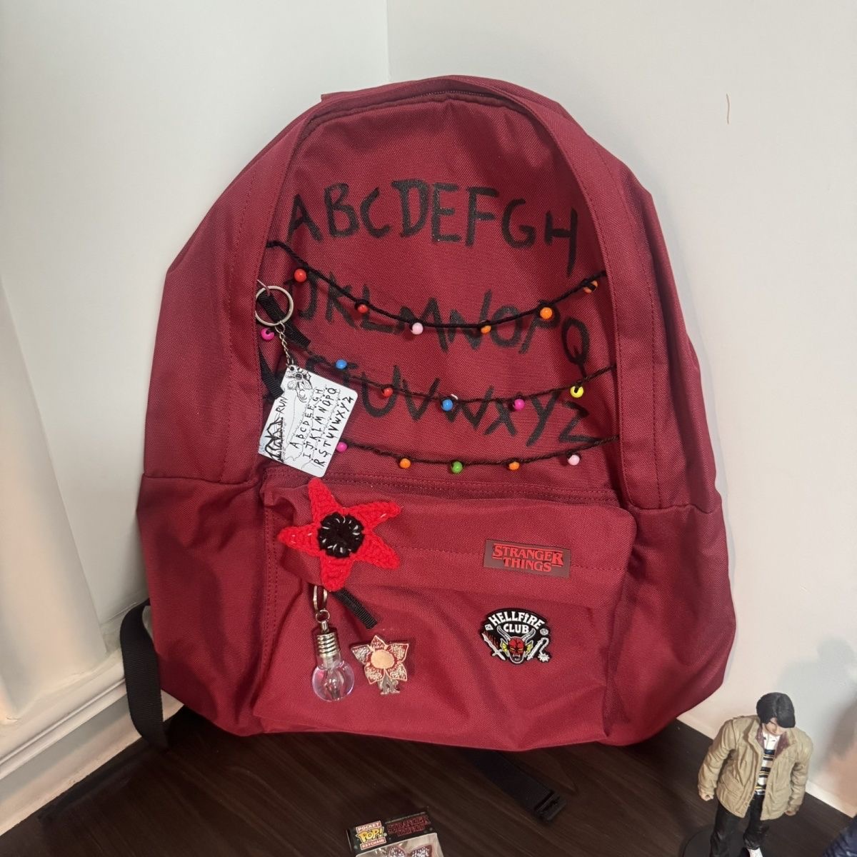 Stranger Things luminous flashing light keychain