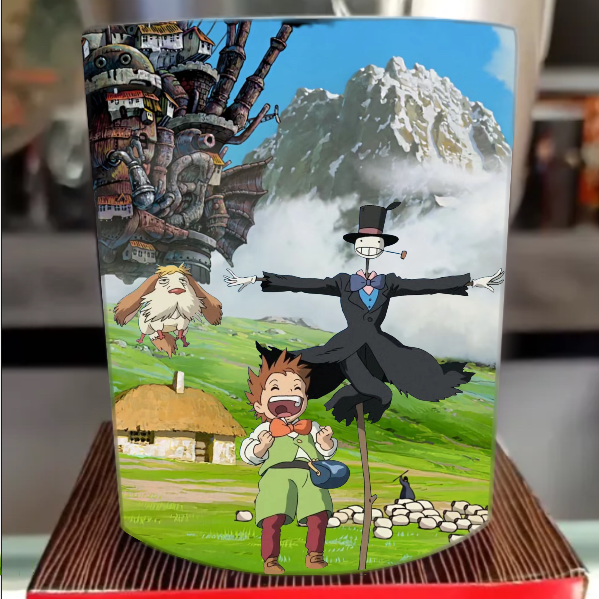 Love each other in the castle heat sensitive color changing mug